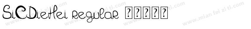 SiCDieHei regular字体转换